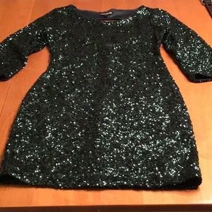 Hunter green sequin dress size 2